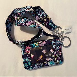 NWT/EUC Vera Bradley French paisley zip ID and lanyard